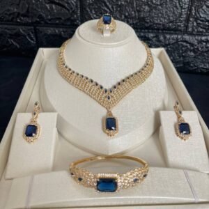 Parure Blue Queen PlaquƩ Or